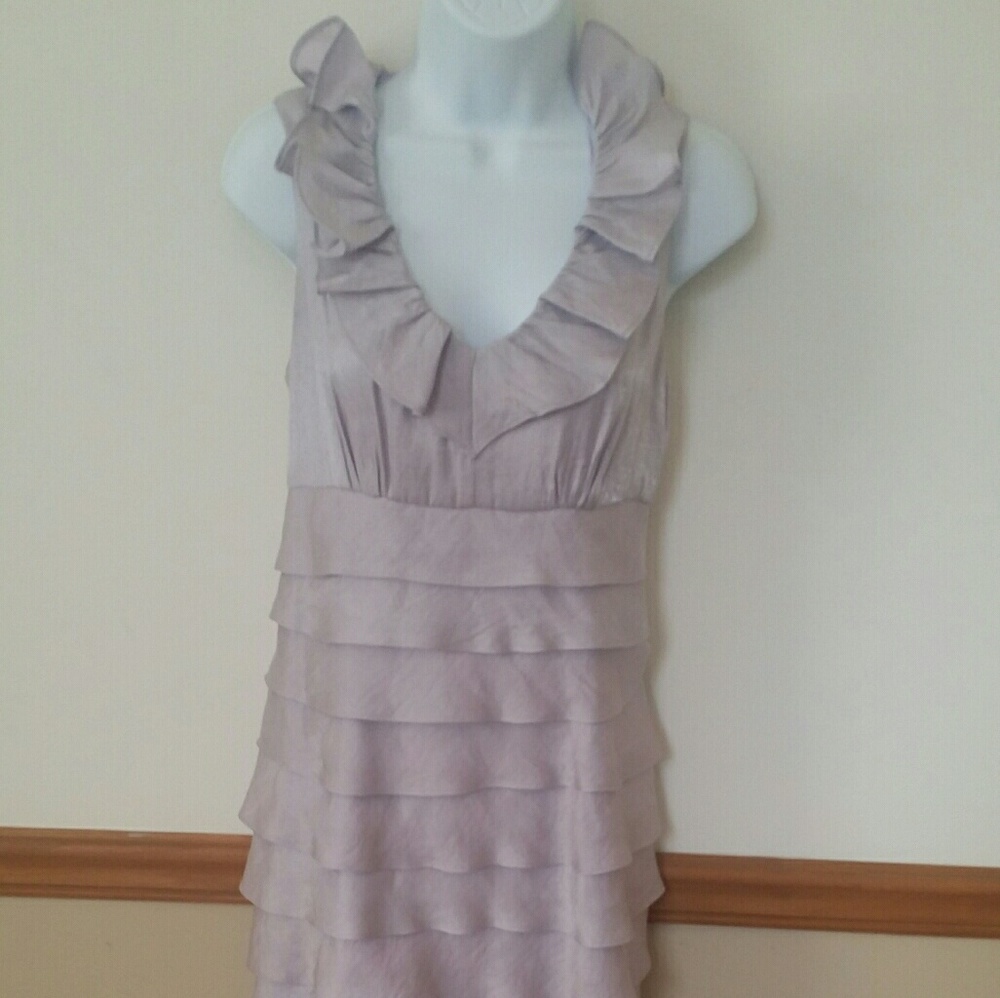 Lavender ruffle dress